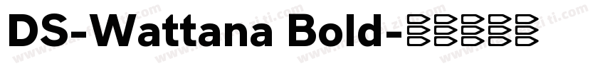 DS-Wattana Bold字体转换